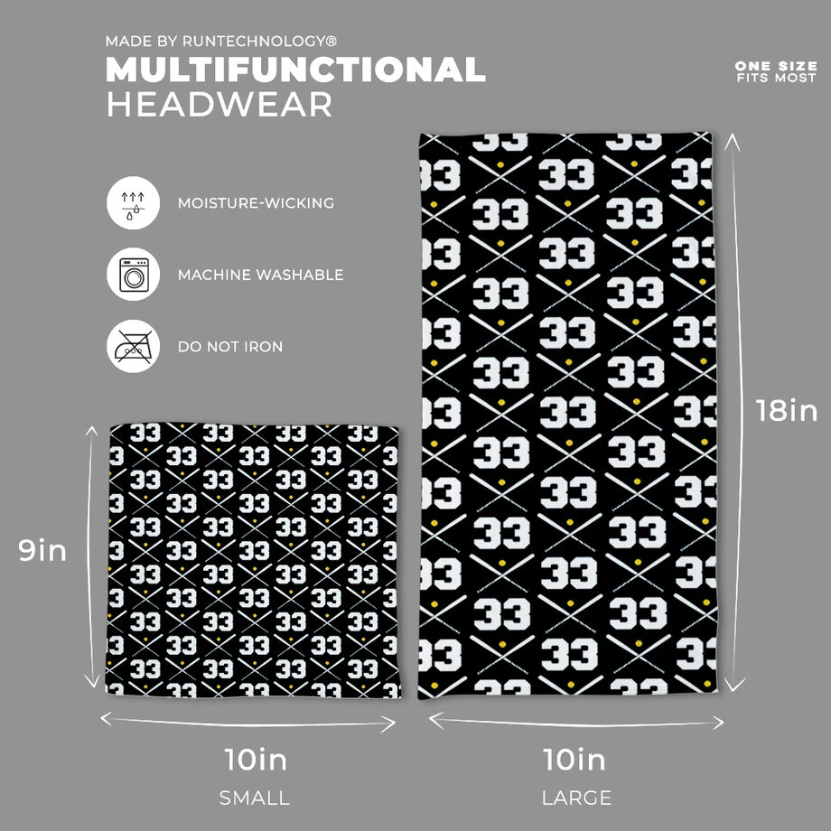 Softball Multifunctional Headwear - Personalized Team Number Repeat RokBAND 4 Softball Multifunctional Headwear - Personalized Team Number Repeat RokBAND - Image 2