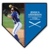 Softball Home Plate Plaque - Player Photo Stitch 2 Softball Home Plate Plaque - Player Photo Stitch -Sport Gift Store sb 03569 BLUE