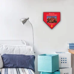 Softball Home Plate Plaque - Thank You With Photo -Sport Gift Store sb 03574 RED ROOM