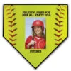 Softball Home Plate Plaque - Vertical Photo -Sport Gift Store sb 03575