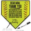 Softball Home Plate Plaque - Dear Mom -Sport Gift Store sb 03707 MAIN EXAMPLE