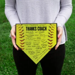 Softball Home Plate Plaque - Thanks Coach 9 Softball Home Plate Plaque - Thanks Coach -Sport Gift Store sb 03710 FEMALE