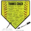Softball Home Plate Plaque - Thanks Coach -Sport Gift Store sb 03710 MAIN EXAMPLE