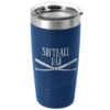 Softball 20oz. Double Insulated Tumbler - Softball Dad -Sport Gift Store sb 03882 ROYAL MAIN