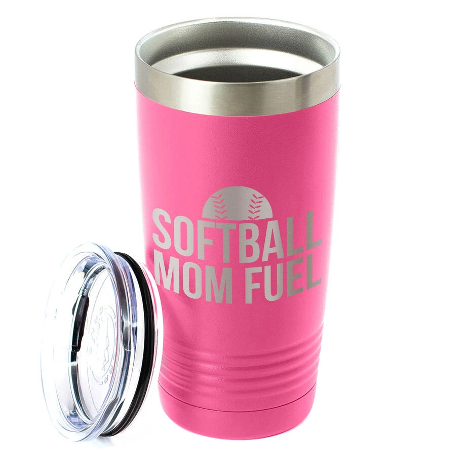 Softball 20oz. Double Insulated Tumbler - Softball Mom Fuel 4 Softball 20oz. Double Insulated Tumbler - Softball Mom Fuel - Image 2