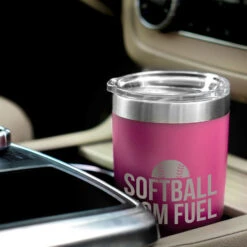Softball 20oz. Double Insulated Tumbler - Softball Mom Fuel 13 Softball 20oz. Double Insulated Tumbler - Softball Mom Fuel -Sport Gift Store sb 03885 PINK CAR