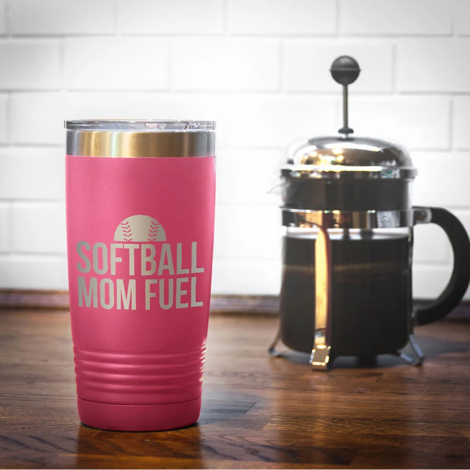 Softball 20oz. Double Insulated Tumbler - Softball Mom Fuel 8 Softball 20oz. Double Insulated Tumbler - Softball Mom Fuel - Image 6