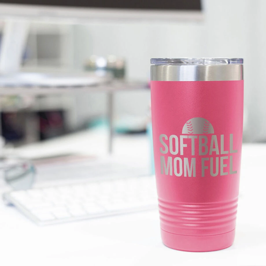 Softball 20oz. Double Insulated Tumbler - Softball Mom Fuel 9 Softball 20oz. Double Insulated Tumbler - Softball Mom Fuel - Image 7
