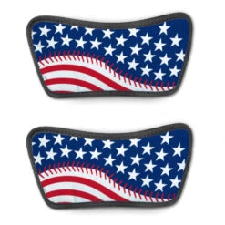 Softball Repwell® Sandal Straps - American Flag Ball