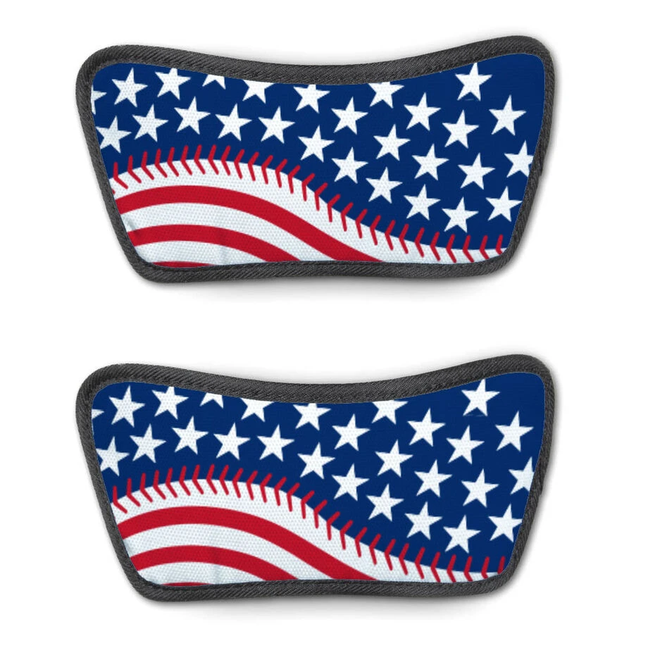 Softball Repwell® Sandal Straps - American Flag Ball 3 Softball Repwell® Sandal Straps - American Flag Ball