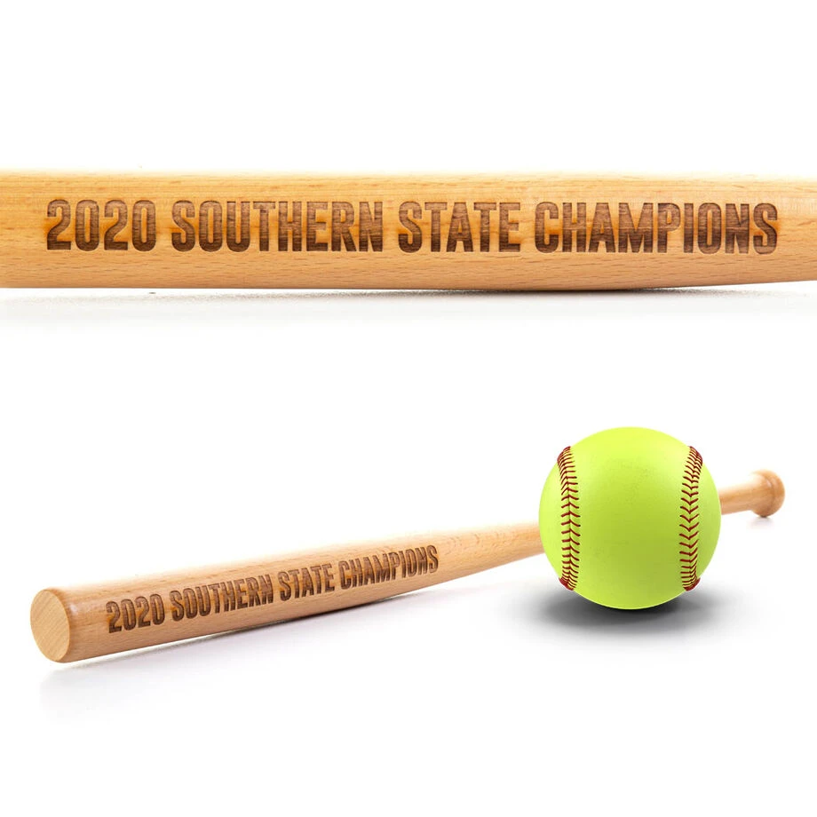 Engraved Mini Softball Bat - Custom Text 4 Engraved Mini Softball Bat - Custom Text - Image 2