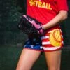 Patriotic Softball Shorts