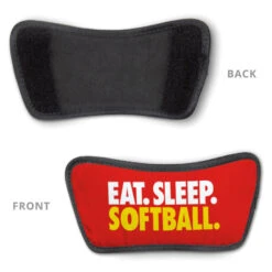Softball Repwell® Sandal Straps - Eat. Sleep. Softball. -Sport Gift Store sb 03966 STRAPS RED DETAIL