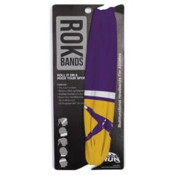 Softball Multifunctional Headwear - Batter RokBAND -Sport Gift Store sb 03985 SHORT PURPLEYELLOW PACKAGING