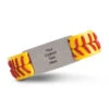 Authentic Softball Leather Bracelet With Slider - Custom Text -Sport Gift Store sb 04026 MAIN