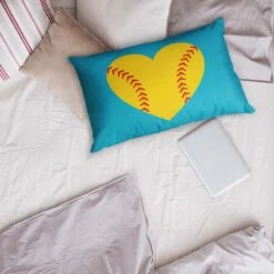Softball Pillowcase - Heart 9 Softball Pillowcase - Heart -Sport Gift Store sb 04066 LIFESTYLE