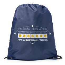 Softball Drawstring Backpack - 24-7 Softball