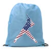 Softball Drawstring Backpack - Softball Stars And Stripes Player 1 Softball Drawstring Backpack - Softball Stars And Stripes Player -Sport Gift Store sb 04176 LIGHTBLUE MAIN