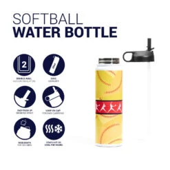 Softball Water Bottle - Softball Players -Sport Gift Store sb 04260 DETAILS