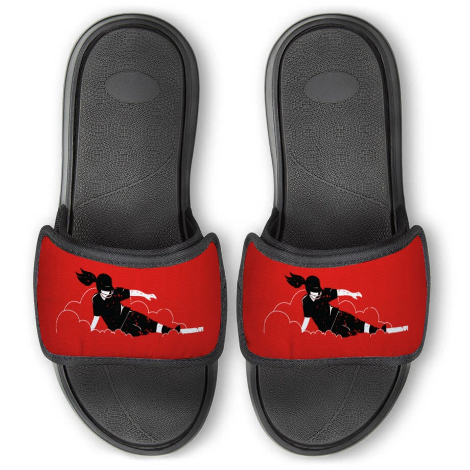 Softball Repwell® Slide Sandals - Hit Steal Run Slide 3 Softball Repwell® Slide Sandals - Hit Steal Run Slide