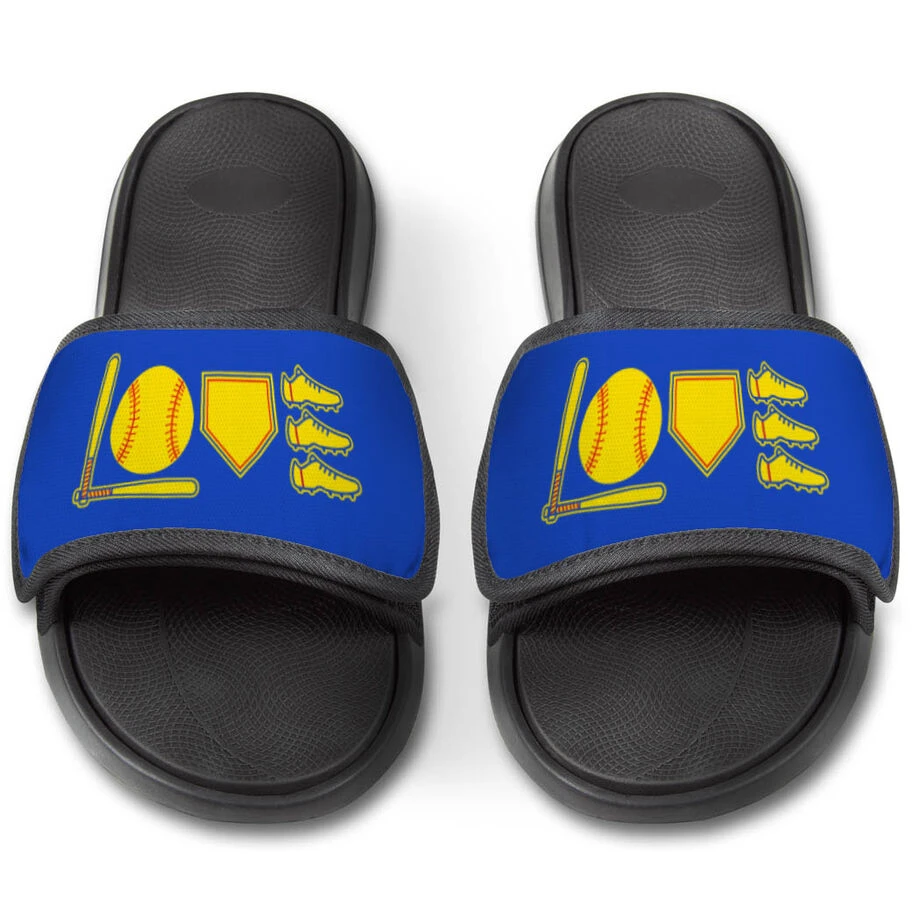 Softball Repwell® Slide Sandals - Love To Play 4 Softball Repwell® Slide Sandals - Love To Play - Image 2