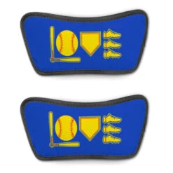 Softball Repwell® Sandal Straps - Love To Play