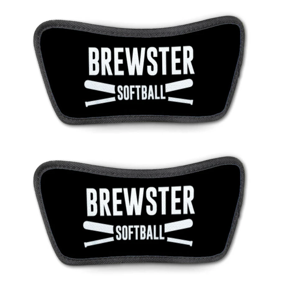 Softball Repwell® Sandal Straps - Personalized Team Name With Bats 3 Softball Repwell® Sandal Straps - Personalized Team Name With Bats