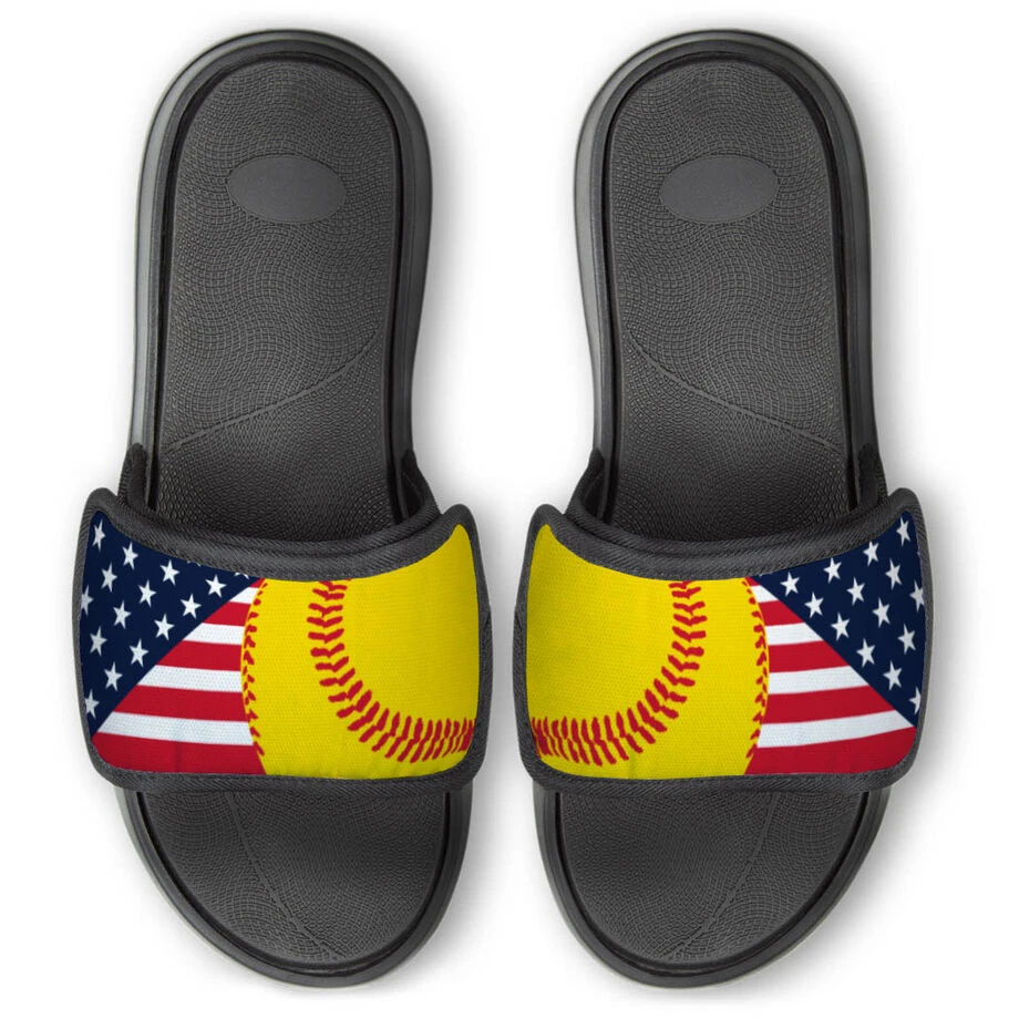 Softball Repwell® Sandal Straps - USA Flag 4 Softball Repwell® Sandal Straps - USA Flag - Image 2