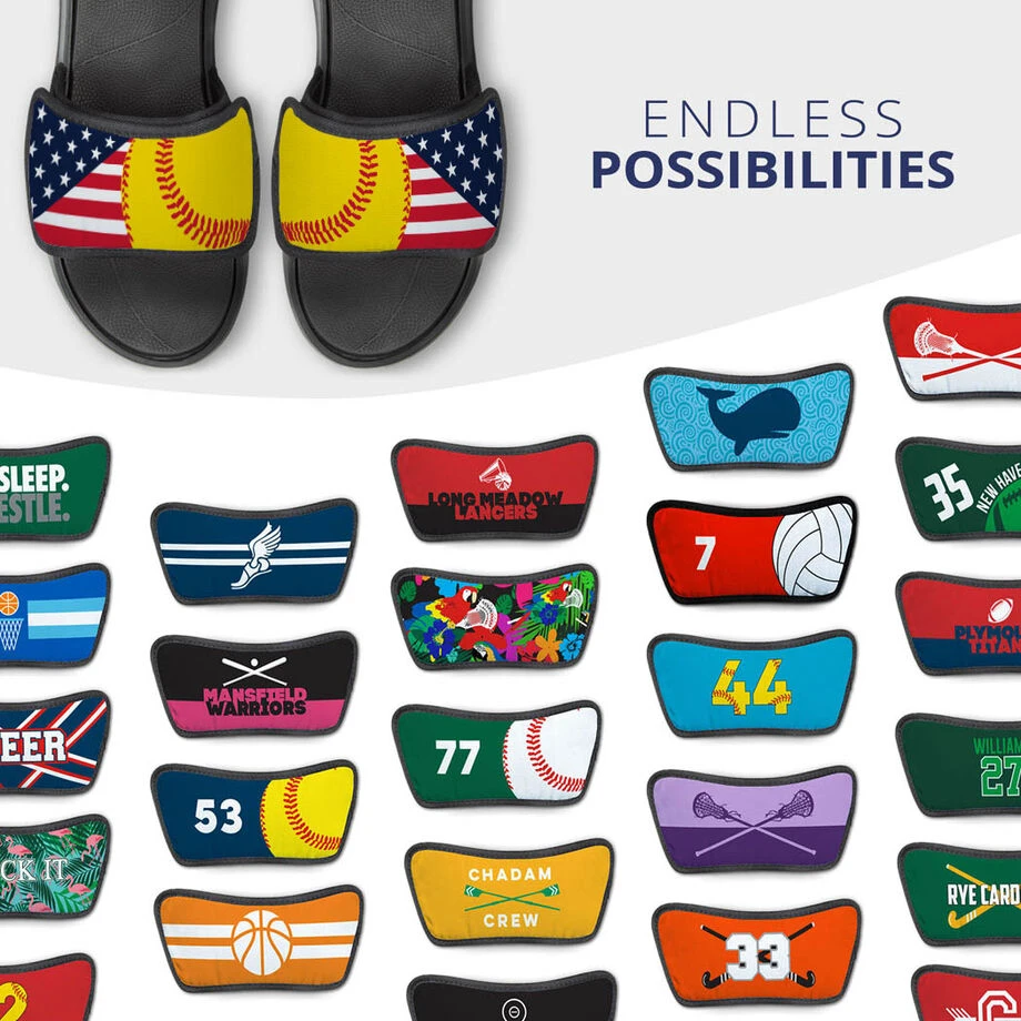 Softball Repwell® Sandal Straps - USA Flag 7 Softball Repwell® Sandal Straps - USA Flag - Image 5