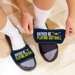 Softball Repwell® Slide Sandals - Rather Be Playing Softball 11 Softball Repwell® Slide Sandals - Rather Be Playing Softball -Sport Gift Store sb 04319 LIFESTYLE