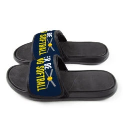 Softball Repwell® Slide Sandals - Rather Be Playing Softball 9 Softball Repwell® Slide Sandals - Rather Be Playing Softball -Sport Gift Store sb 04319 SIDE