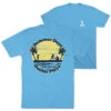 Softball Short Sleeve T-Shirt - Summer Days Double Plays (Back Design) -Sport Gift Store sb 04354 TURQUOISE MAIN