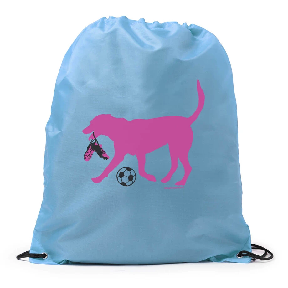 Soccer Drawstring Backpack Sasha The Soccer Dog 3 Soccer Drawstring Backpack Sasha The Soccer Dog