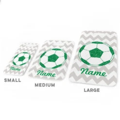 Soccer Bag/Luggage Tag - Personalized Glitter Soccer Ball 8 Soccer Bag/Luggage Tag - Personalized Glitter Soccer Ball -Sport Gift Store sc 02020 GREEN ALLSIZES
