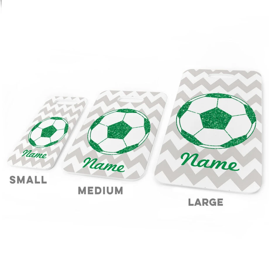 Soccer Bag/Luggage Tag - Personalized Glitter Soccer Ball 5 Soccer Bag/Luggage Tag - Personalized Glitter Soccer Ball - Image 3