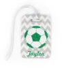 Soccer Bag/Luggage Tag - Personalized Glitter Soccer Ball 2 Soccer Bag/Luggage Tag - Personalized Glitter Soccer Ball -Sport Gift Store sc 02020 GREEN MEDIUM