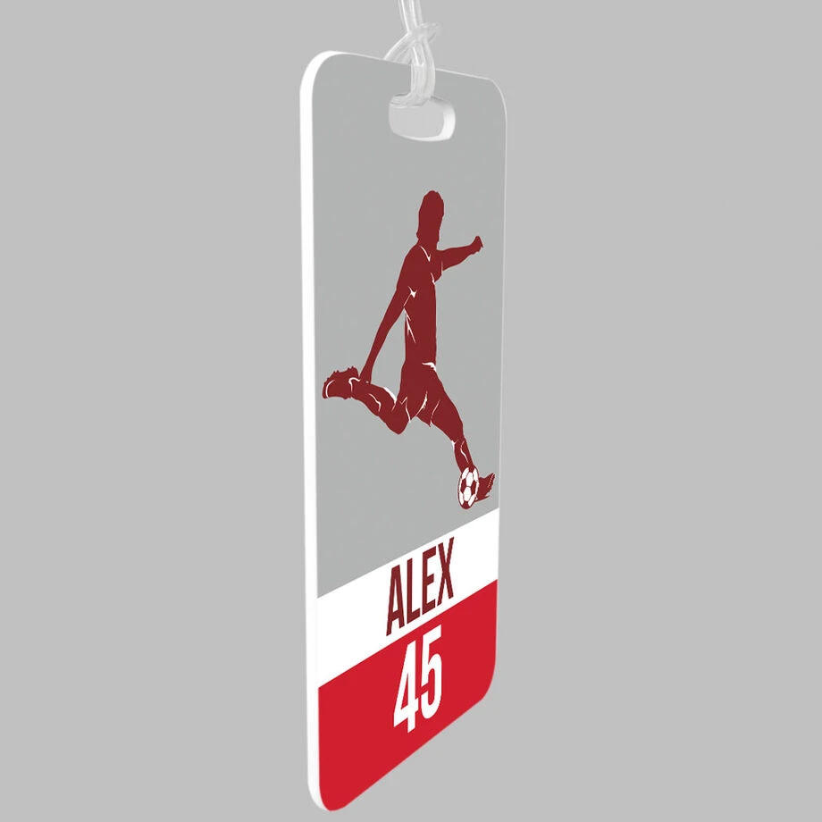 Soccer Bag/Luggage Tag - Personalized Soccer Guy Name And Number 6 Soccer Bag/Luggage Tag - Personalized Soccer Guy Name And Number - Image 4