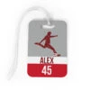 Soccer Bag/Luggage Tag - Personalized Soccer Guy Name And Number 1 Soccer Bag/Luggage Tag - Personalized Soccer Guy Name And Number -Sport Gift Store sc 02026 RED MEDIUM