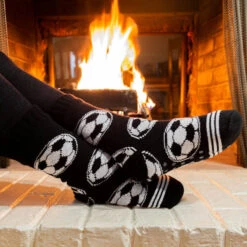 Soccer Slipper Socks With Sherpa Lining -Sport Gift Store sc 02403 LIFESTYLE