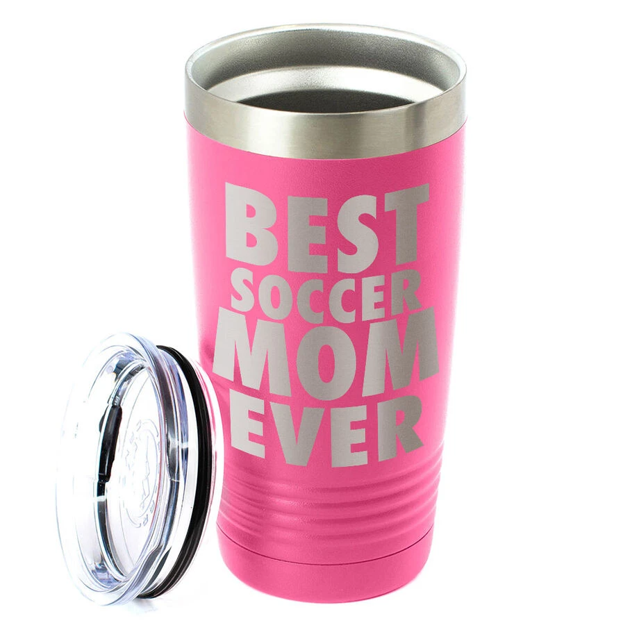 Soccer 20 Oz. Double Insulated Tumbler - Best Mom Ever 4 Soccer 20 Oz. Double Insulated Tumbler - Best Mom Ever - Image 2
