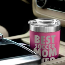 Soccer 20 Oz. Double Insulated Tumbler - Best Mom Ever 13 Soccer 20 Oz. Double Insulated Tumbler - Best Mom Ever -Sport Gift Store sc 02819 PINK CAR