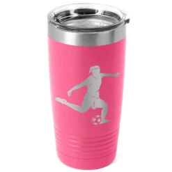 Soccer 20 Oz. Double Insulated Tumbler - Female Silhouette