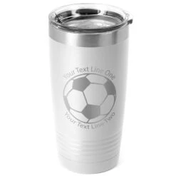 Soccer 20 Oz. Double Insulated Tumbler - Ball Icon