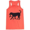 Soccer Flowy Racerback Tank Top - Soccer Dog - Black TRANSFER 2 Soccer Flowy Racerback Tank Top - Soccer Dog - Black TRANSFER -Sport Gift Store sc 02931 CORAL MAIN