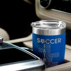 Soccer 20 Oz. Double Insulated Tumbler - Soccer Father Words -Sport Gift Store sc 03256 ROYAL CAR