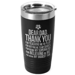 Soccer 20 Oz. Double Insulated Tumbler - Dear Dad