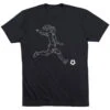 Soccer Short Sleeve T-Shirt - Soccer Girl Player Sketch