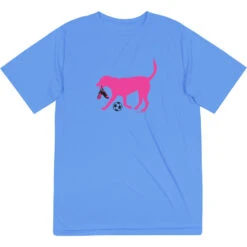 Soccer Short Sleeve Performance Tee - Sasha The Soccer Dog