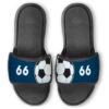 Soccer Repwell® Slide Sandals - Ball And Number Reflected -Sport Gift Store sc 03525 NAVY MAIN