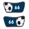 Soccer Repwell® Sandal Straps - Ball And Number Reflected -Sport Gift Store sc 03525 STRAPS NAVY FLAT